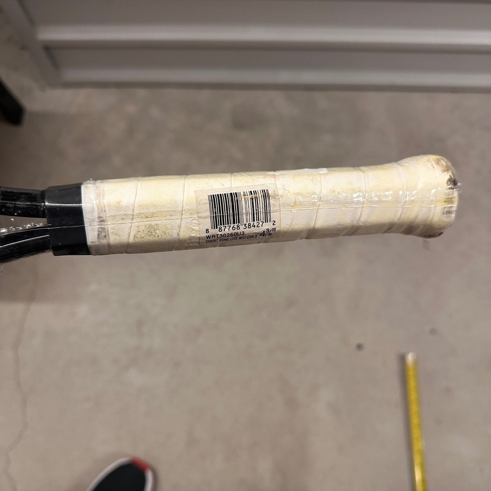 Wilson Court Zone Tennis Racquet Power Bridge Technology Yellow Black Grip 4 3/8 - Picture 12 of 14